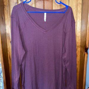 Lularoe Hazel long sleeve raglan Cozy v-neck size 3x‎